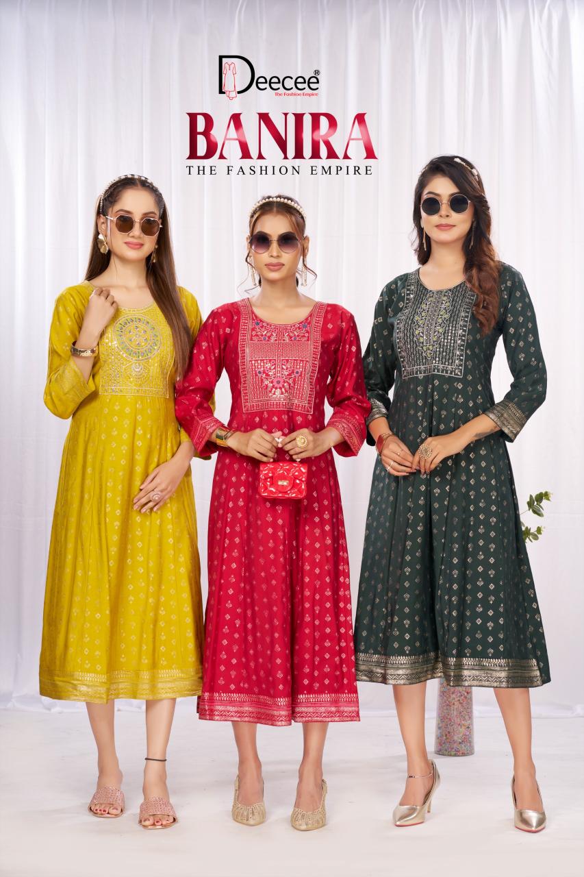 Deecee Banira catalog anarkali kurtis online india