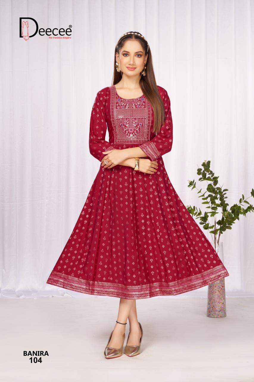 Deecee Banira catalog anarkali kurtis online india