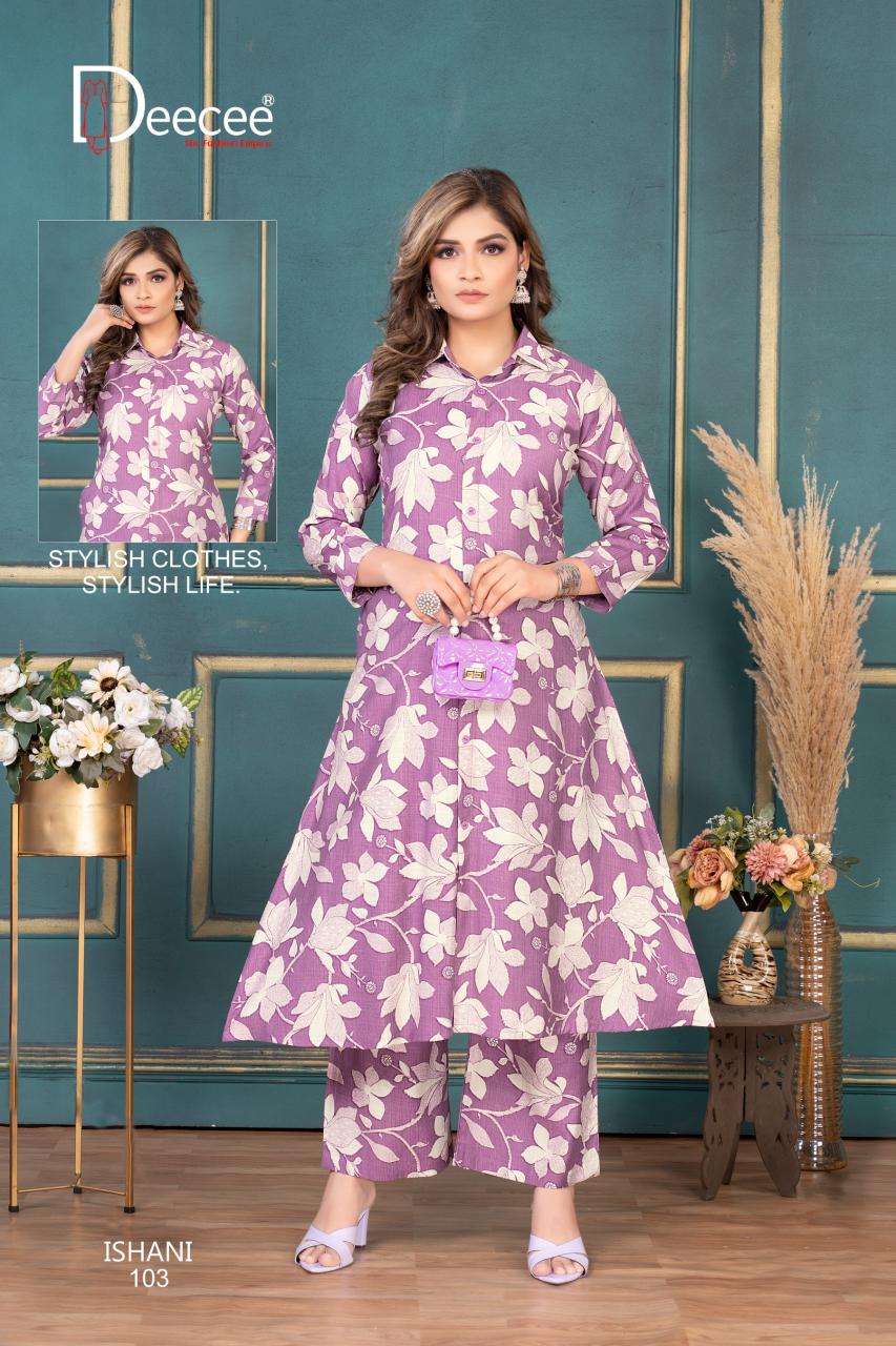 Deecee Ishani catalog wholesale co ord sets