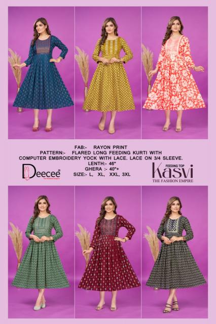 Deecee Kasvi catalog feeding kurtis india