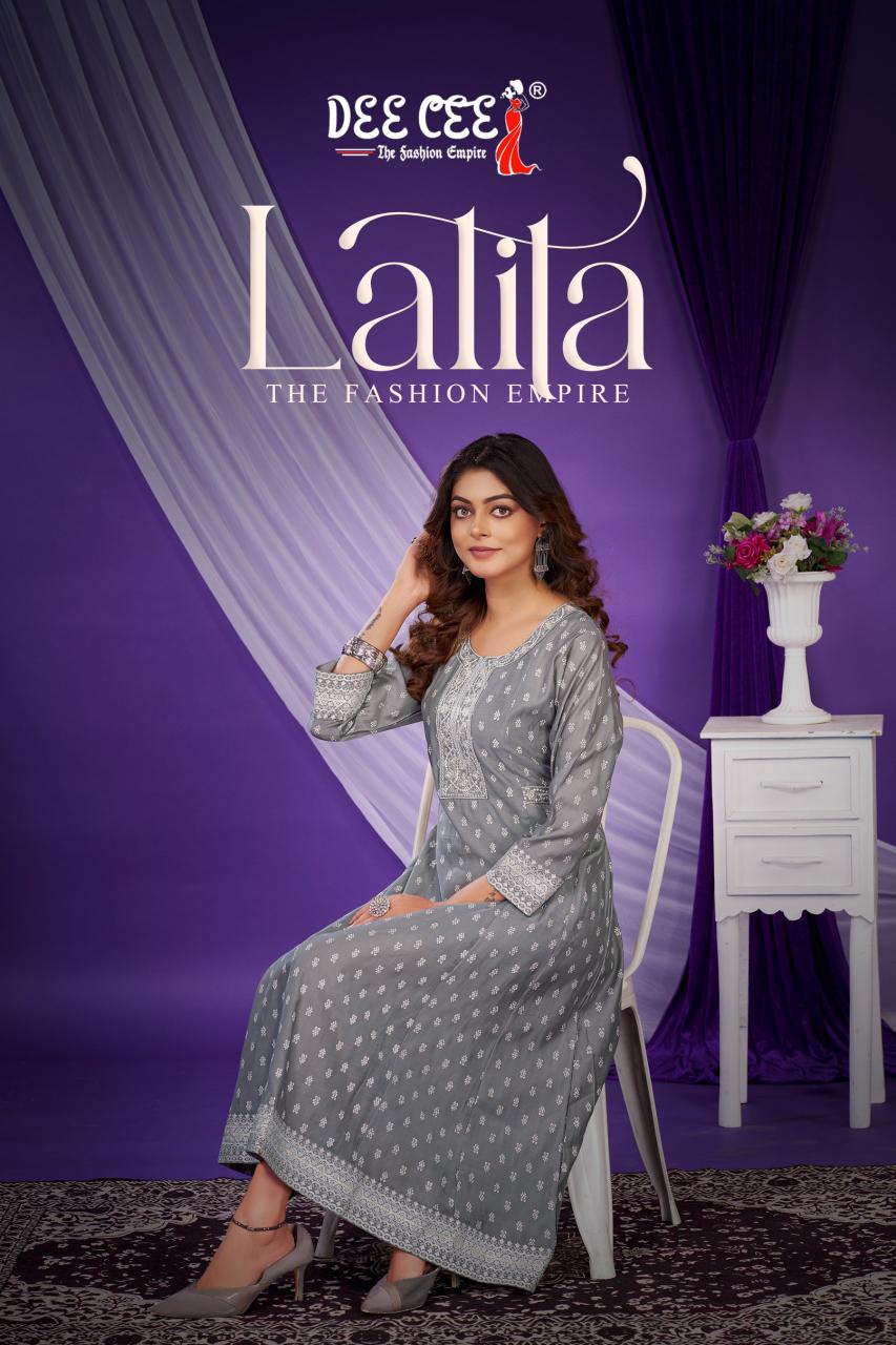 Deecee Lalita catalog indian silk kurtis uk