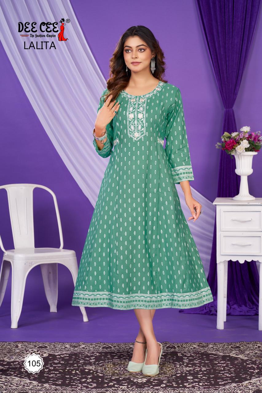 Deecee Lalita catalog indian silk kurtis uk