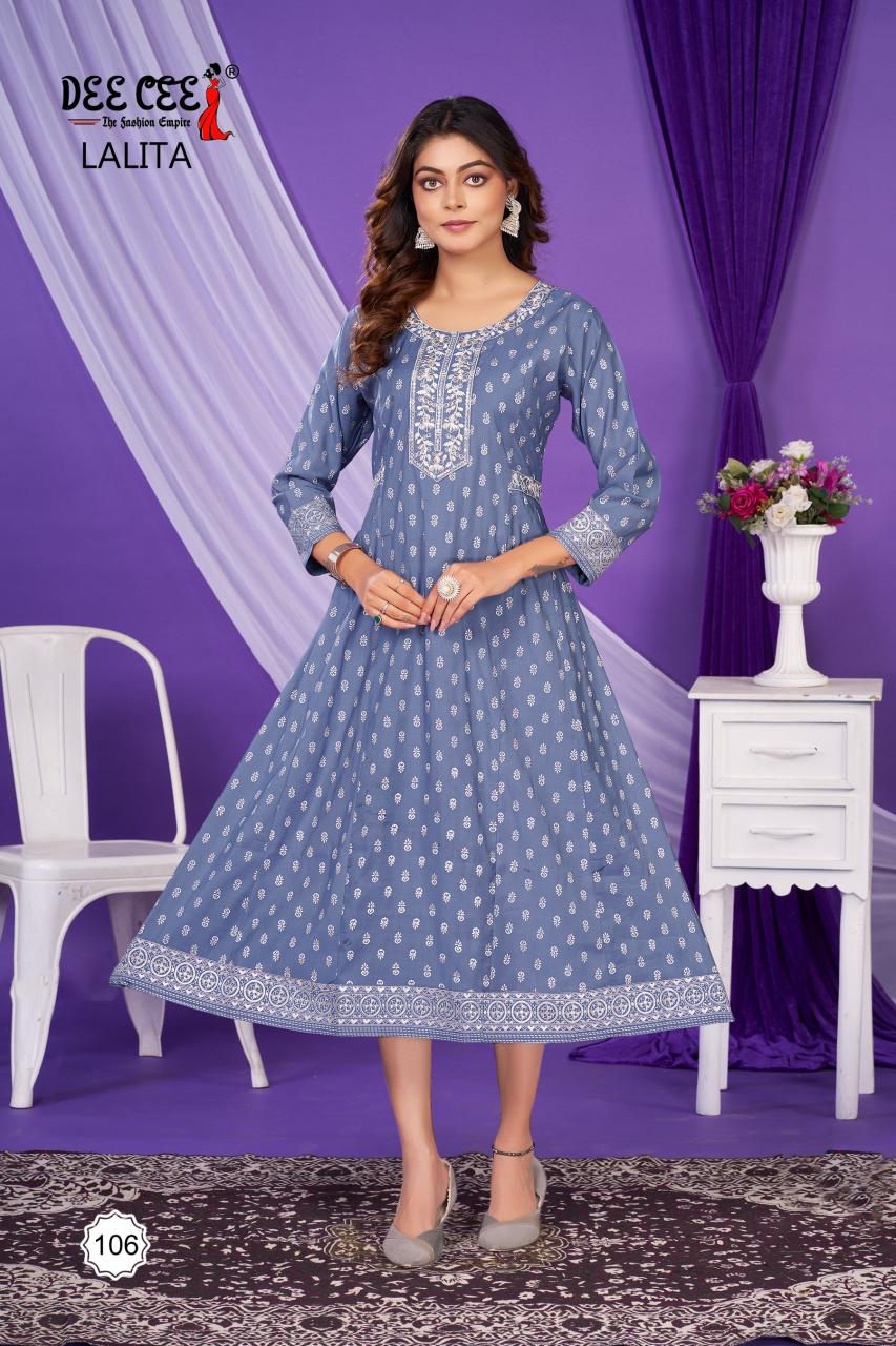 Deecee Lalita catalog indian silk kurtis uk