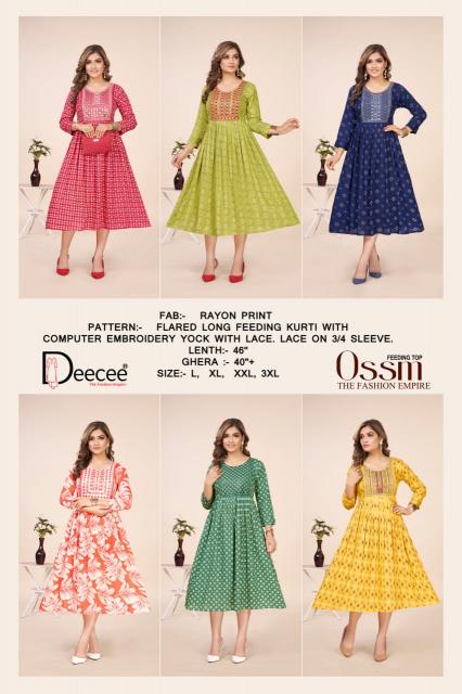 Deecee Ossm catalog maternity kurtis online india