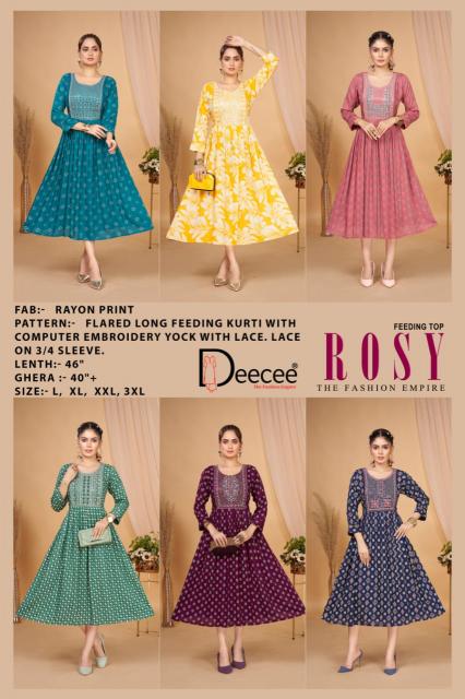 Deecee Rosy catalog nursing kurtis india