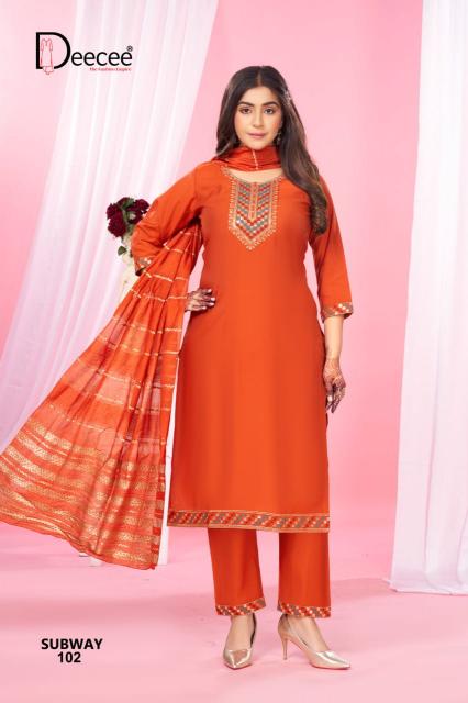 Deecee Subway catalog branded kurtis at wholesale price