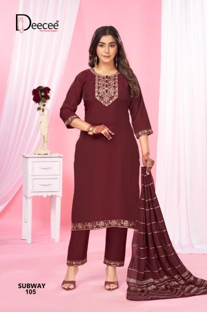Deecee Subway catalog branded kurtis at wholesale price