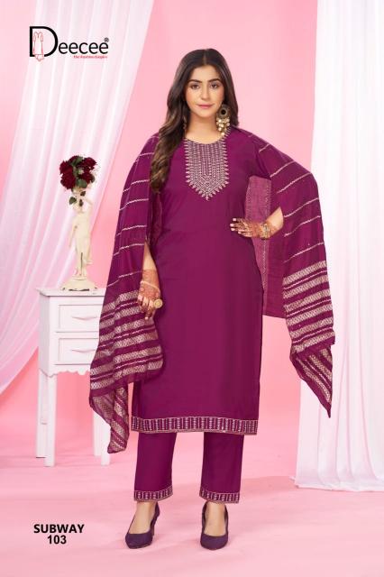 Deecee Subway catalog branded kurtis at wholesale price