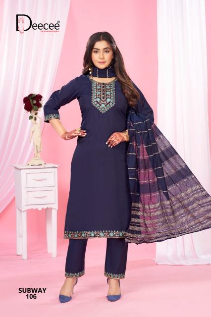 Deecee Subway catalog branded kurtis at wholesale price
