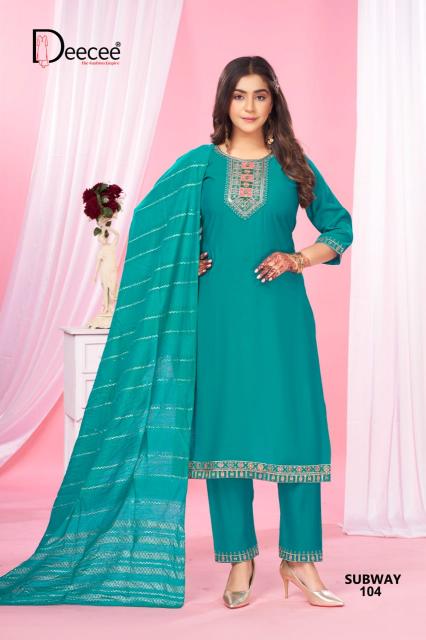 Deecee Subway catalog branded kurtis at wholesale price