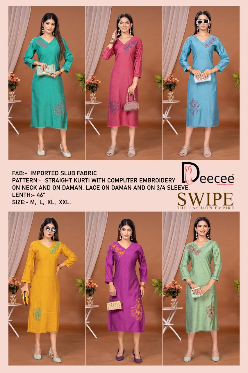 Deecee Swipe catalog kurtis mnufcturers india marty