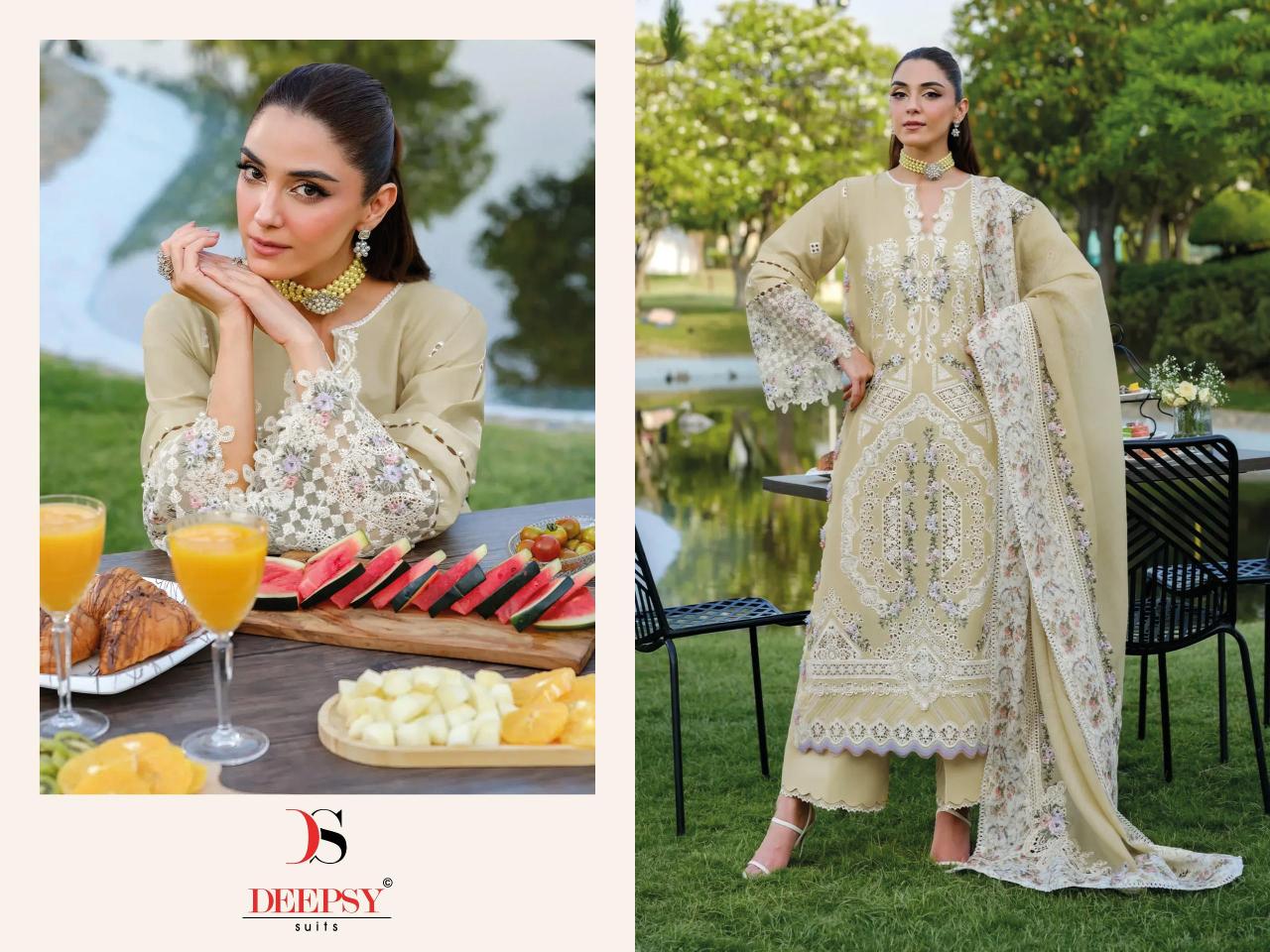 Deepsy Elaf Luxury Lawn 25 Vol 2 catalog wholesale pakistani suits