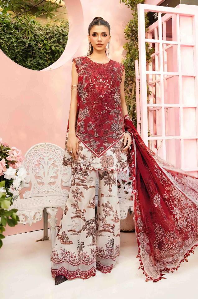Deepsy Maria B Mprints 25 vol 2 catalog Cotton Dupatta pakistani wholesale replica suits in delhi