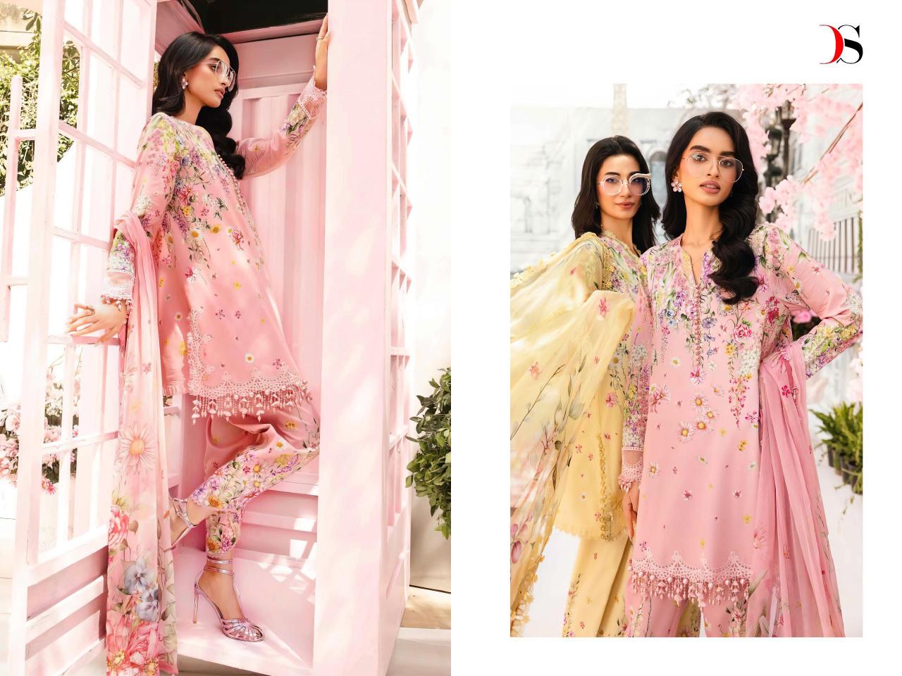 Deepsy Maria B Mprints 25 vol 2 catalog Cotton Dupatta pakistani wholesale replica suits in delhi