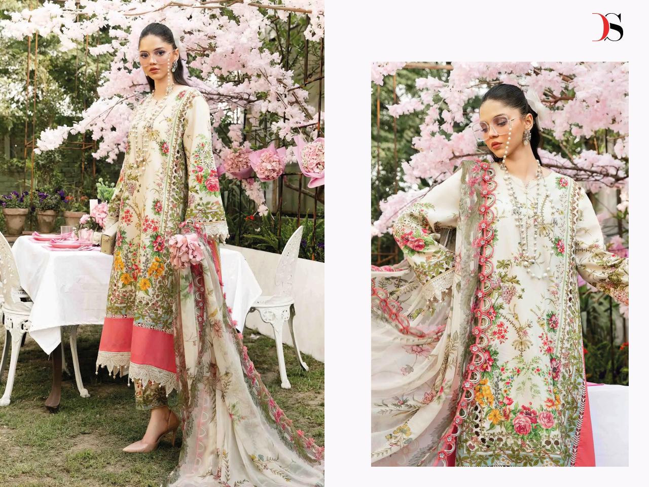 Deepsy Maria B Mprints 25 vol 2 catalog Cotton Dupatta pakistani wholesale replica suits in delhi