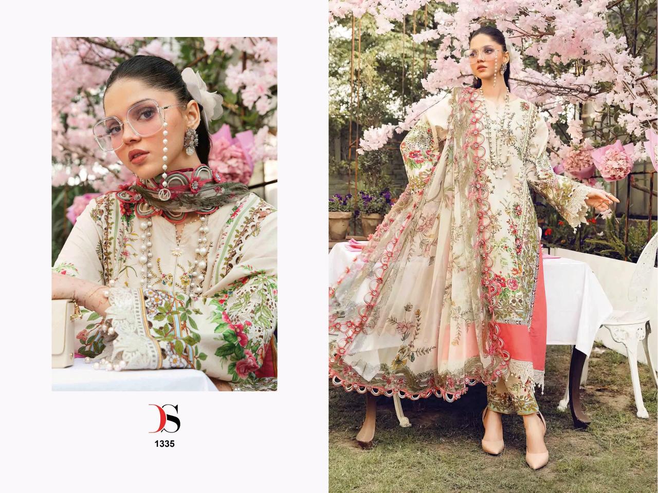 Deepsy Maria B Mprints 25 vol 2 catalog Cotton Dupatta pakistani wholesale replica suits in delhi