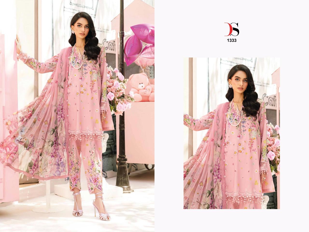 Deepsy Maria B Mprints 25 vol 2 catalog Cotton Dupatta pakistani wholesale replica suits in delhi