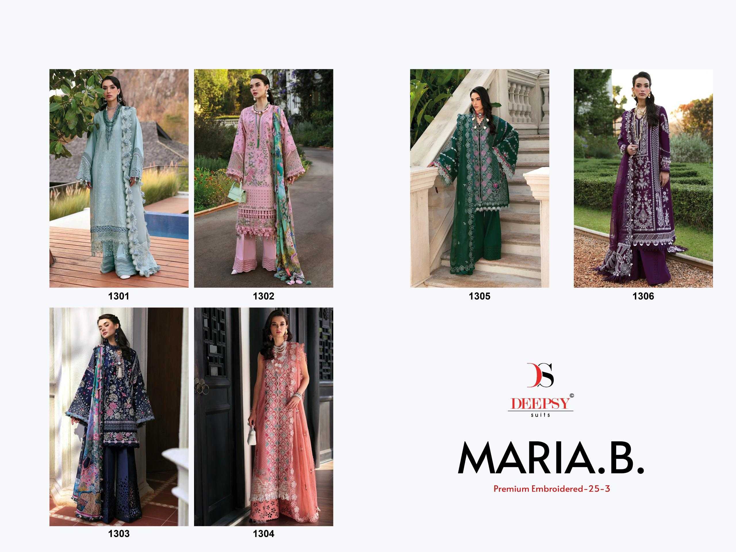 Deepsy Maria B Premium Embroidered 25 vol 3 Catalog wholesale pakistani suits near me