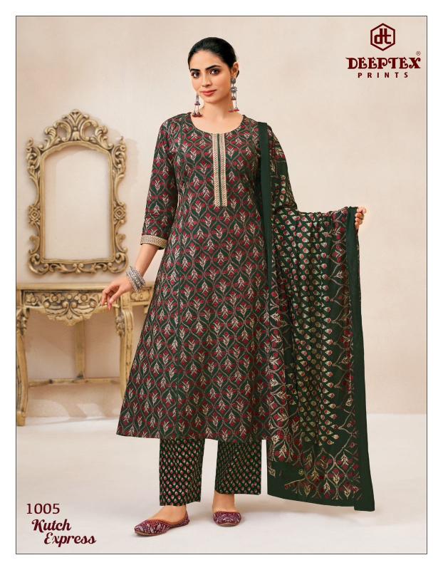 Deeptex Kutch Express Vol-1 - A-Line Kurti Pant With Dupatta  - Wholesale Catalog