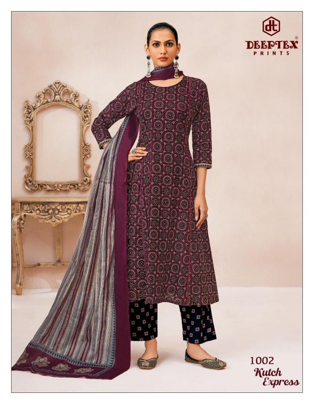 Deeptex Kutch Express Vol-1 - A-Line Kurti Pant With Dupatta  - Wholesale Catalog