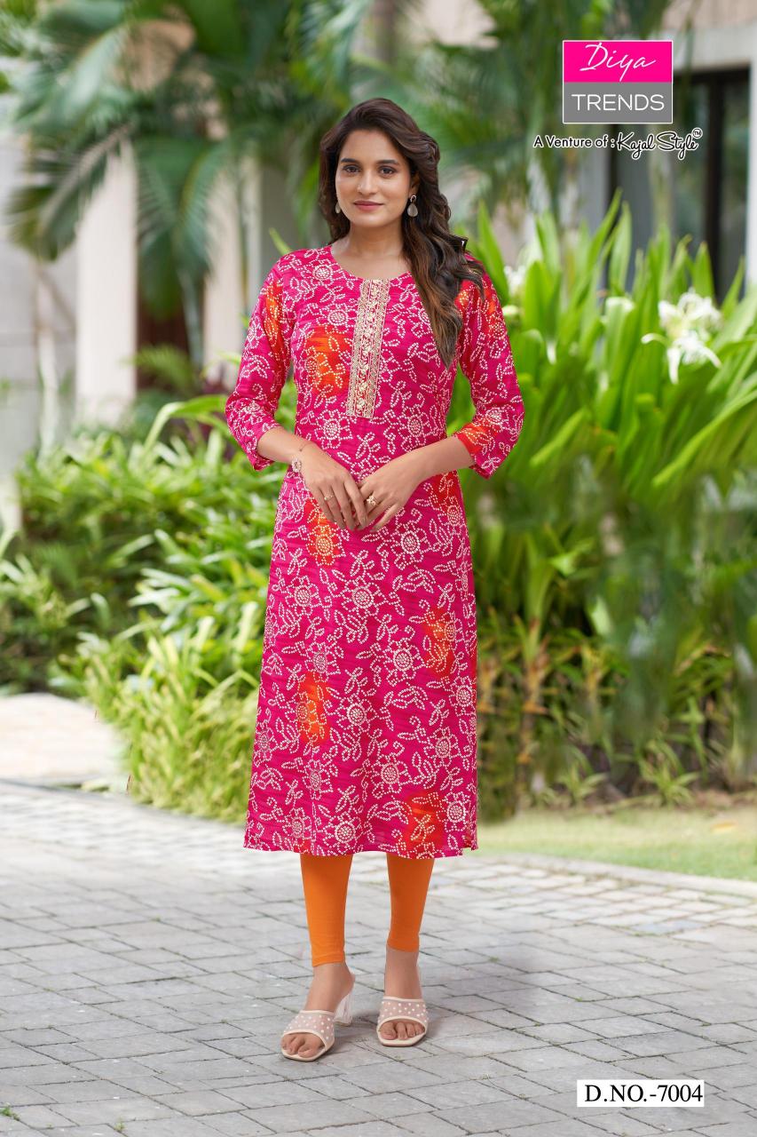 Diya Gardencity Vol-7 – Straight Kurtis - Wholesale Catalog