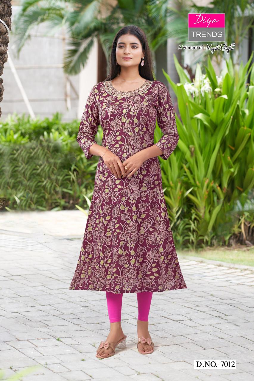 Diya Gardencity Vol-7 – Straight Kurtis - Wholesale Catalog