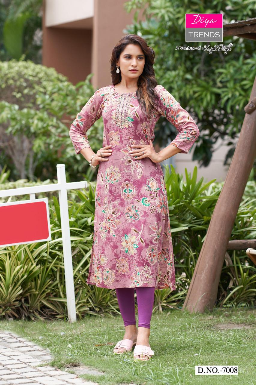 Diya Gardencity Vol-7 – Straight Kurtis - Wholesale Catalog