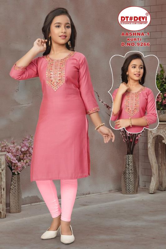 Dt Devi Aashna vol 1 9266 catalog kids wear wholesaler in pune