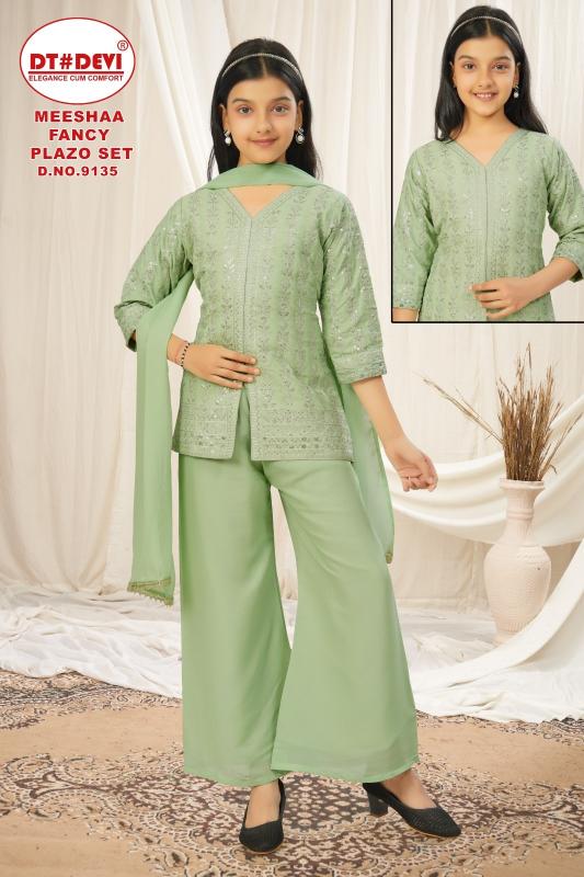 Dt Devi Meeshaa 9135 catalog kanpur kids wear wholesaler