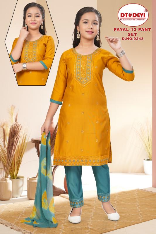 Dt Devi Payal vol 13 9243 Catalog kids wear wholesale in jaipur