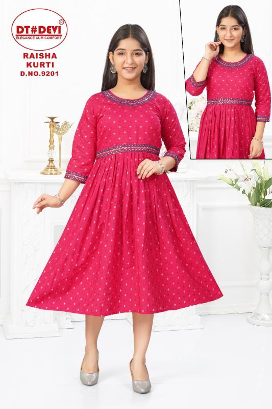Dt Devi Raisha 9201 catalog kids wear wholesales