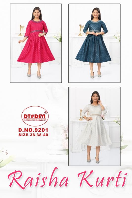 Dt Devi Raisha 9201 catalog kids wear wholesales