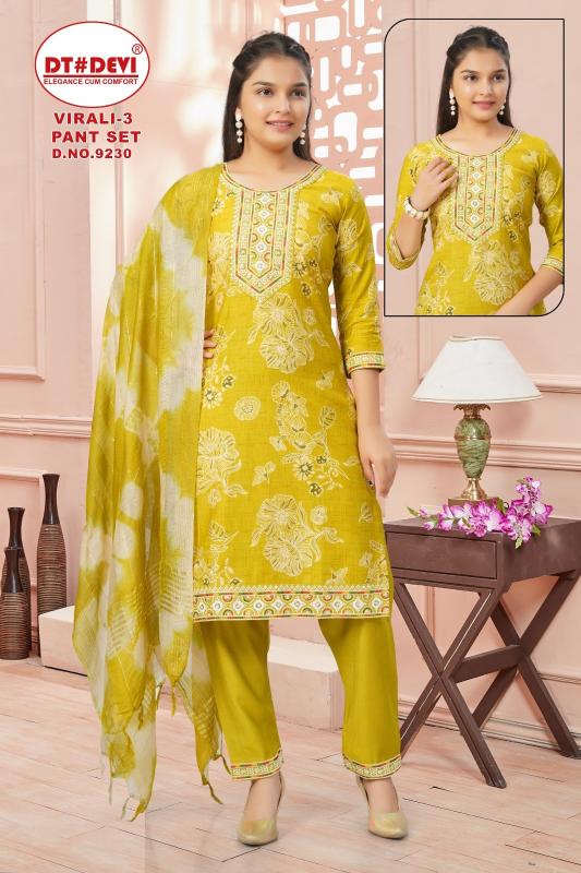Dt Devi Virali vol 3 9230 catalog kids wear in wholesale
