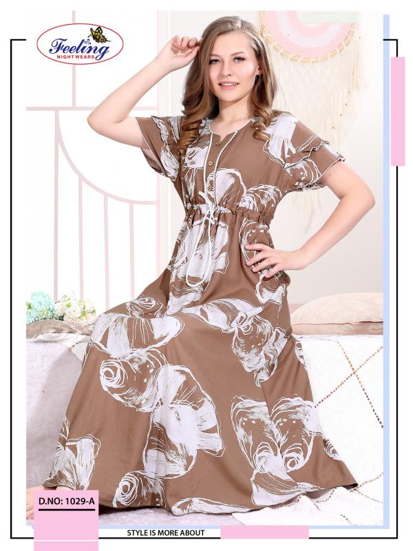 Feeling 1029 A to F catalog ladies night dress