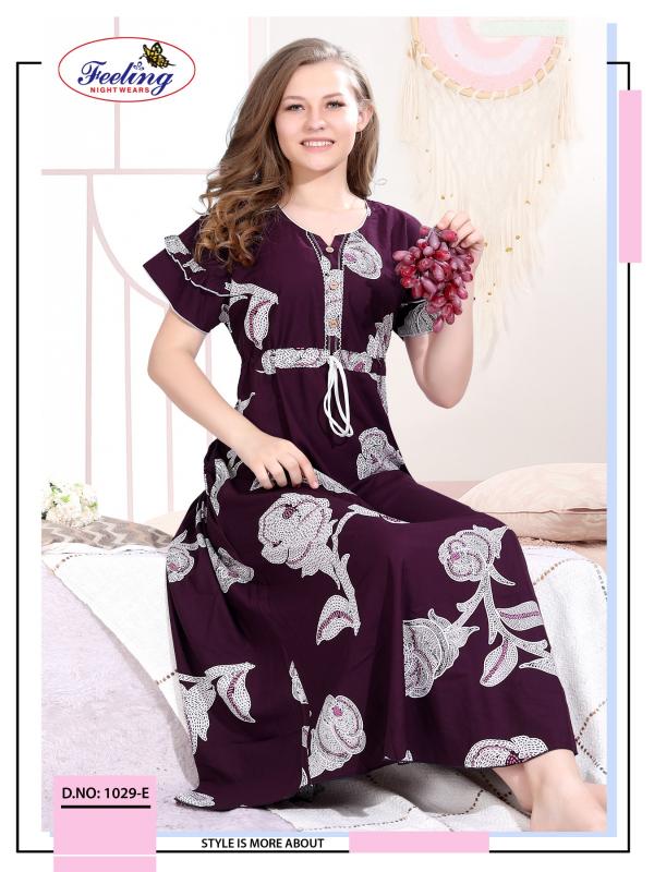 Feeling 1029 A to F catalog ladies night dress