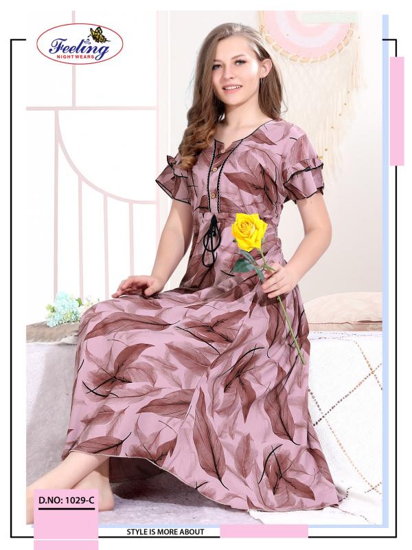 Feeling 1029 A to F catalog ladies night dress