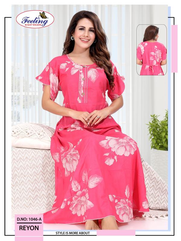 Feeling 1046 A to F catalog night gown