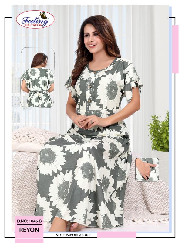 Feeling 1046 A to F catalog night gown