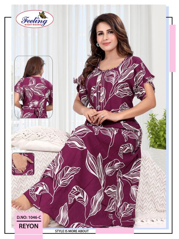 Feeling 1046 A to F catalog night gown