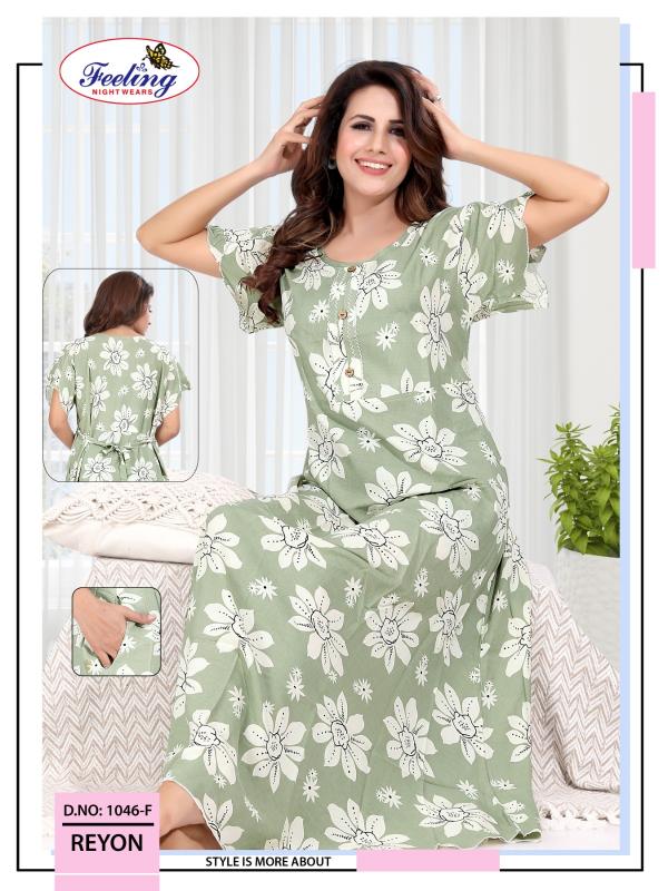 Feeling 1046 A to F catalog night gown