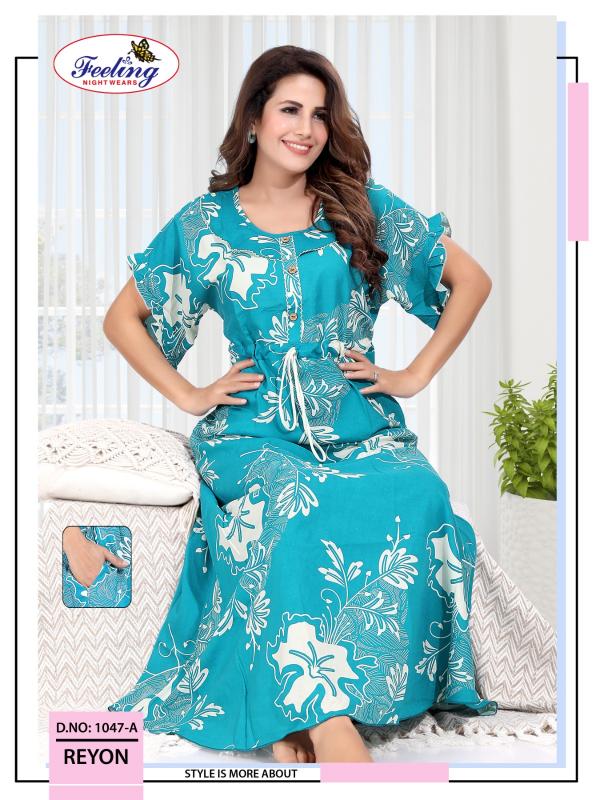 Feeling 1047 A to F catalog night gown