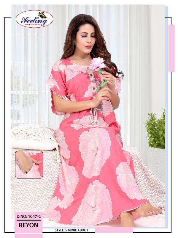 Feeling 1047 A to F catalog night gown