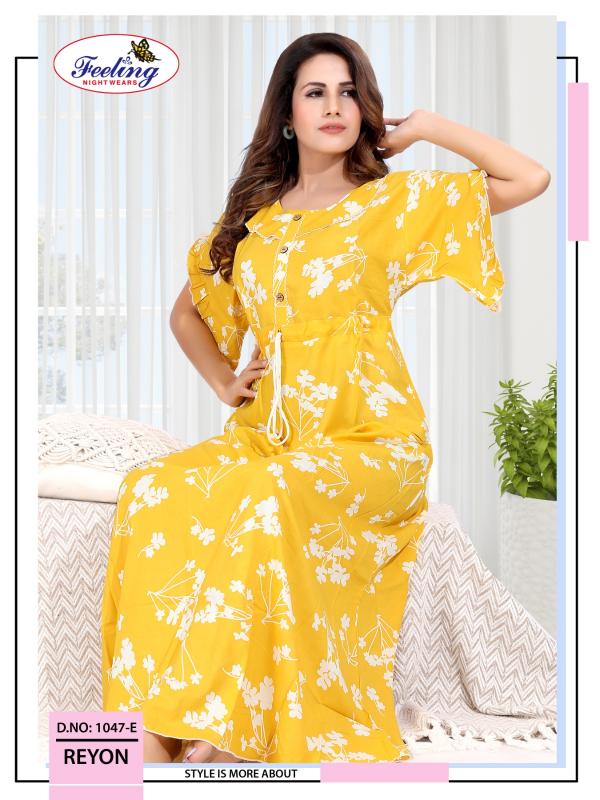 Feeling 1047 A to F catalog night gown