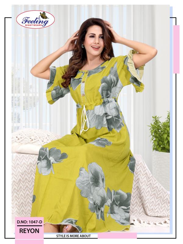 Feeling 1047 A to F catalog night gown