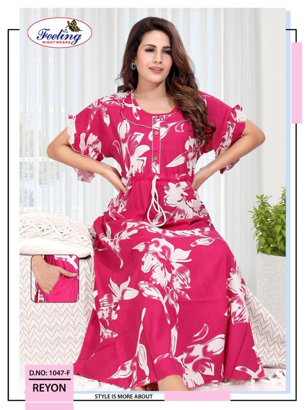 Feeling 1047 A to F catalog night gown