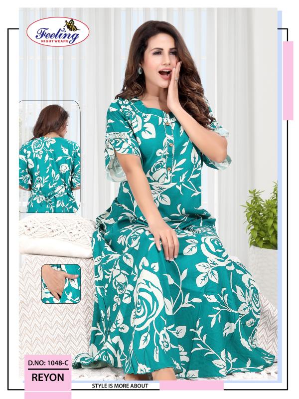Feeling 1048 A to F catalog ladies night dress