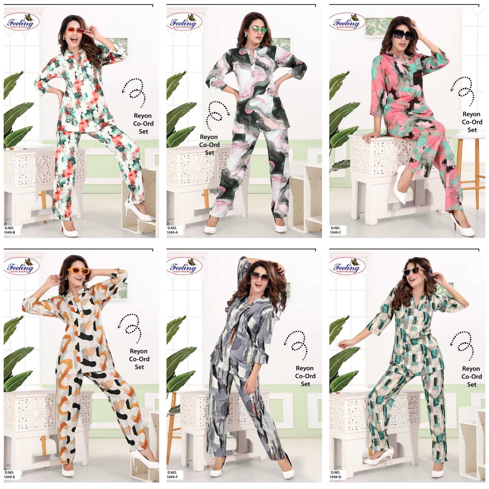 Feeling 1049 A to F catalog night dress