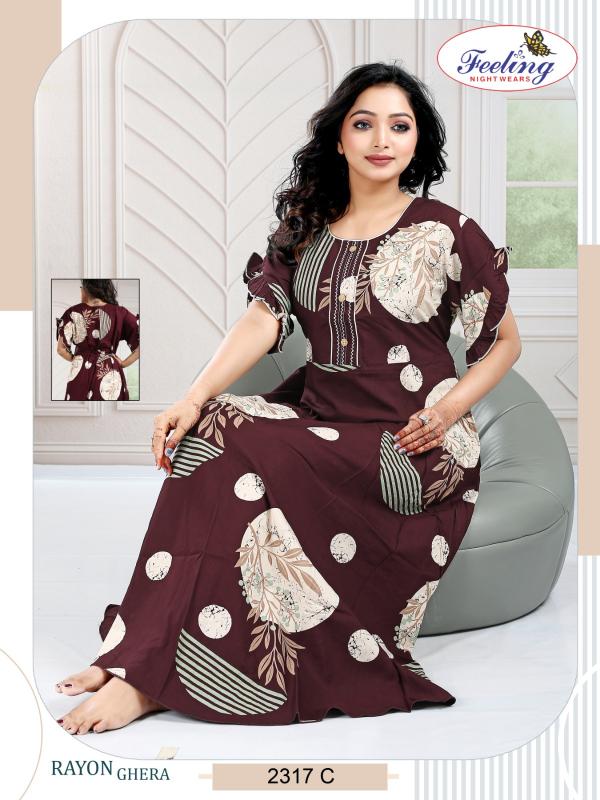Feeling 2317 A to F catalog gown nighty