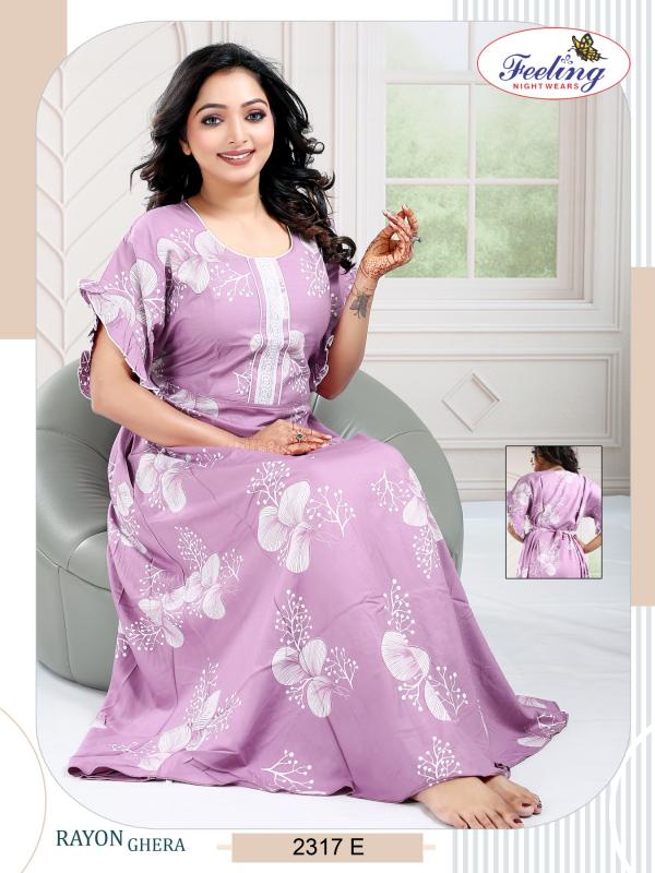 Feeling 2317 A to F catalog gown nighty