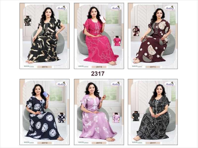 Feeling 2317 A to F catalog gown nighty